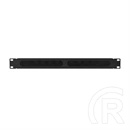 Lanberg rackszekrény kábelrendező (19", 1U, levehető fedél, átvezető nyílás, 70mm mély, fekete)