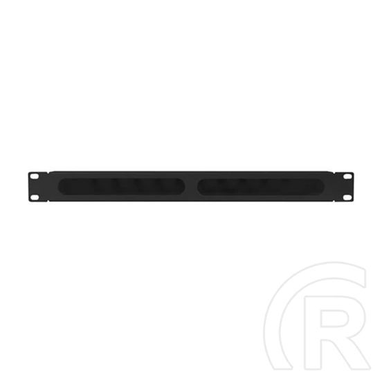 Lanberg rackszekrény kábelrendező (19", 1U, levehető fedél, átvezető nyílás, 70mm mély, fekete)