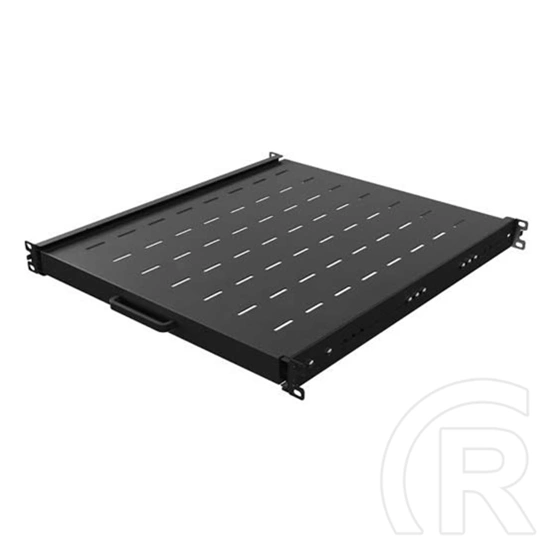 Lanberg rackszekrény kihúzható polc (19", 1U, 500mm mély, max. 35kg, fekete)