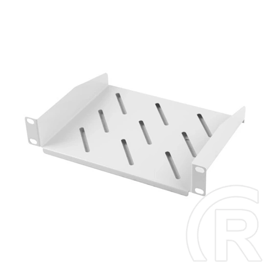 Lanberg rackszekrény polc (10", 1U, fix, 254x180mm, 20kg terhelhetőség, szürke)