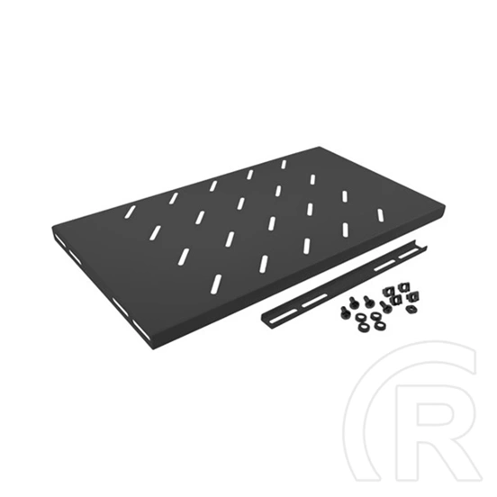 Lanberg rackszekrény polc (19", 1U, fix, 280mm mély, 120kg, fekete)