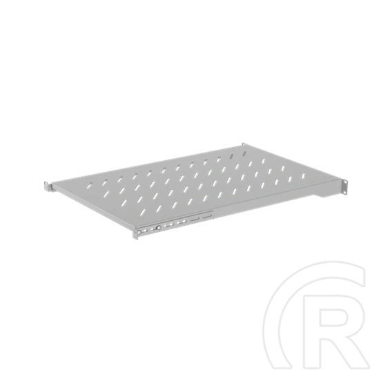 Lanberg rackszekrény polc (19", 1U, fix, 750mm mély, szürke)