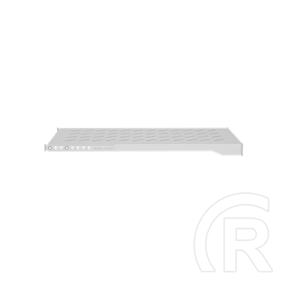 Lanberg rackszekrény polc (19", 1U, fix, 750mm mély, szürke)
