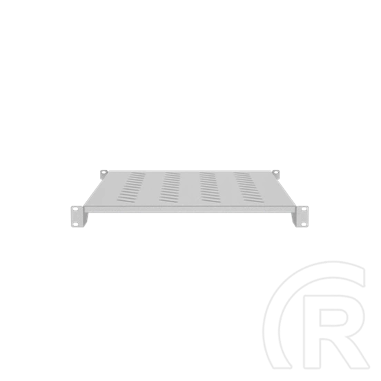 Lanberg rackszekrény polc (19", 1U, fix, 750mm mély, szürke)