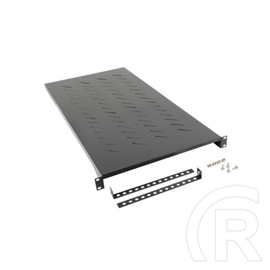 Lanberg rackszekrény polc (19", 1U, fix, 910mm mély, fekete)