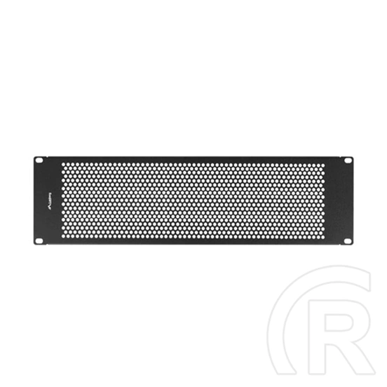 Lanberg rackszekrény takarópanel (19", 3U, perforált, fekete)