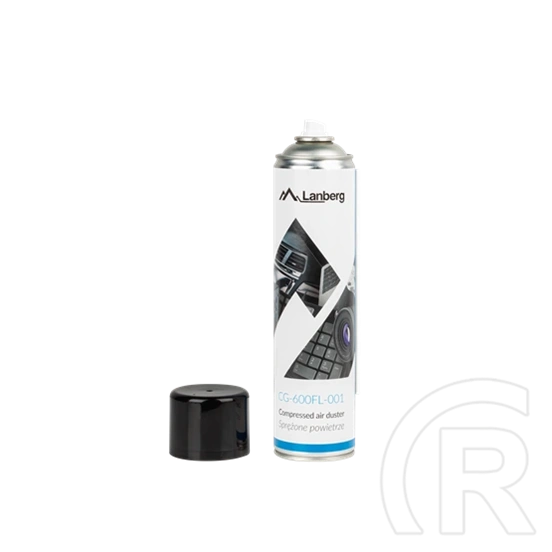 Lanberg sűrített levegő spray (600 ml, cső tartozék, 285 mm magasság, 63 mm átmérő, 443 g)