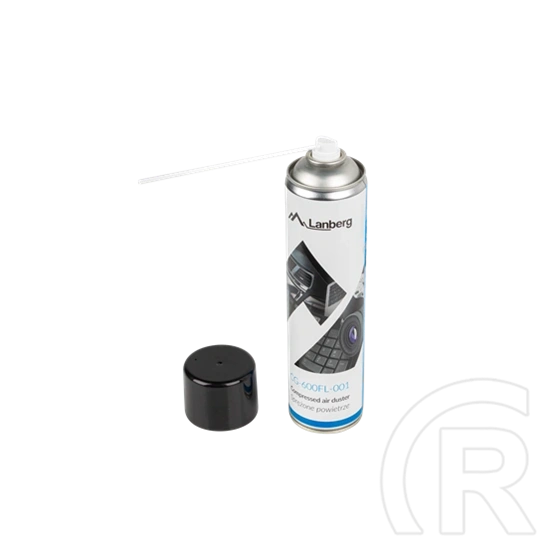 Lanberg sűrített levegő spray (600 ml, cső tartozék, 285 mm magasság, 63 mm átmérő, 443 g)