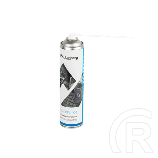 Lanberg sűrített levegő spray (600 ml, cső tartozék, 285 mm magasság, 63 mm átmérő, 443 g)