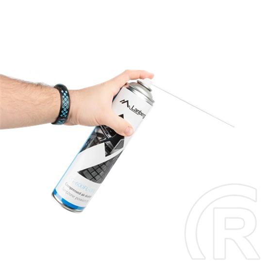 Lanberg sűrített levegő spray (600 ml, cső tartozék, 285 mm magasság, 63 mm átmérő, 443 g)