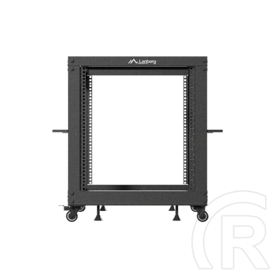 Lanberg szabadon álló rack keret (19", 12U, 600x600-1100mm mély, állítható mélység, fekete)