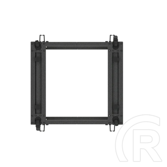 Lanberg szabadon álló rack keret (19", 12U, 600x600-1100mm mély, állítható mélység, fekete)