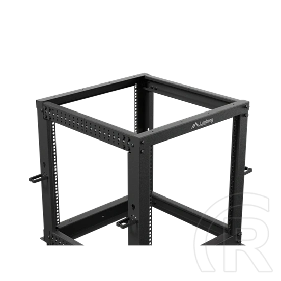 Lanberg szabadon álló rack keret (19", 12U, 600x600-1100mm mély, állítható mélység, fekete)