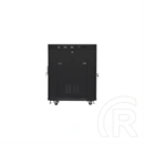 Lanberg szabadon álló rackszekrény (19", 15U, 600x800 mm, edzett üvegajtó, lapraszerelt, LCD kijelző, fekete)