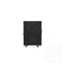 Lanberg szabadon álló rackszekrény (19", 15U, lapraszerelt, 600x600 mm, 520 mm mély, fekete)