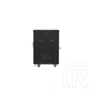 Lanberg szabadon álló rackszekrény (19", 15U, lapraszerelt, 600x600 mm, 520 mm mély, fekete)