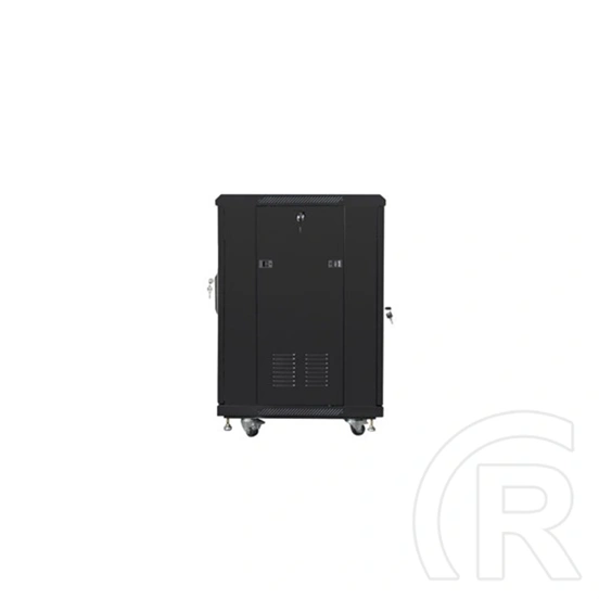 Lanberg szabadon álló rackszekrény (19", 15U, lapraszerelt, 600x600 mm, 520 mm mély, fekete)