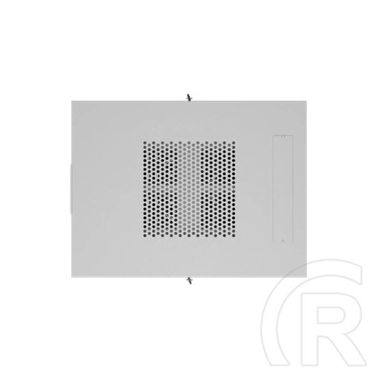 Lanberg szabadon álló rackszekrény (19", 22U, 600x800 mm, edzett üveg ajtó, lapraszerelt, LCD kijelző, szürke)