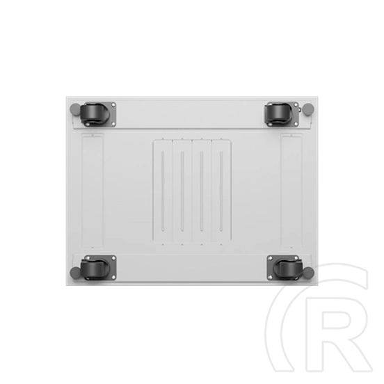 Lanberg szabadon álló rackszekrény (19", 22U, 600x800 mm, edzett üveg ajtó, lapraszerelt, LCD kijelző, szürke)