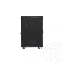 Lanberg szabadon álló rackszekrény (19", 22U, 800x1000 mm, edzett üveg ajtó, lapraszerelt, LCD, fekete)