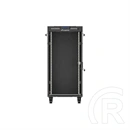 Lanberg szabadon álló rackszekrény (19", 24U, 600x800 mm, üvegajtó, lapraszerelt, LCD, fekete)