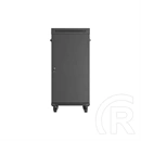 Lanberg szabadon álló rackszekrény (19", 24U, 600x800 mm, üvegajtó, lapraszerelt, LCD, fekete)