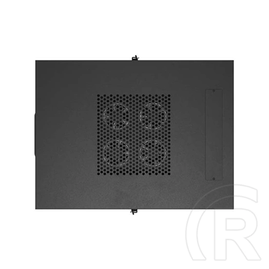 Lanberg szabadon álló rackszekrény (19", 24U, 600x800 mm, üvegajtó, lapraszerelt, LCD, fekete)