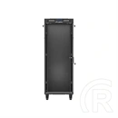 Lanberg szabadon álló rackszekrény (19", 32U, 600x1000 mm, üvegajtó, lapraszerelt, LCD, fekete)