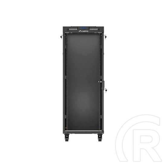 Lanberg szabadon álló rackszekrény (19", 32U, 600x1000 mm, üvegajtó, lapraszerelt, LCD, fekete)
