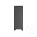Lanberg szabadon álló rackszekrény (19", 32U, 600x1000 mm, üvegajtó, lapraszerelt, LCD, fekete)