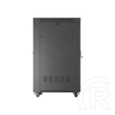 Lanberg szabadon álló rackszekrény (19", 32U, 600x1000 mm, üvegajtó, lapraszerelt, LCD, fekete)