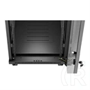 Lanberg szabadon álló rackszekrény (19", 32U, 600x1000 mm, üvegajtó, lapraszerelt, LCD, fekete)