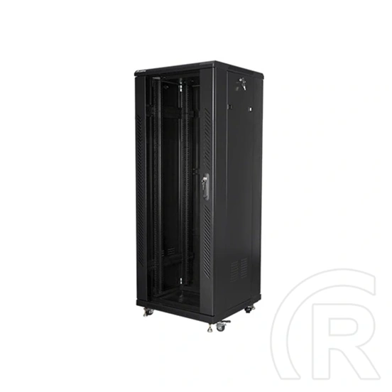 Lanberg szabadon álló rackszekrény (19", 32U, 600x600, lapraszerelt, 520mm mély, fekete)