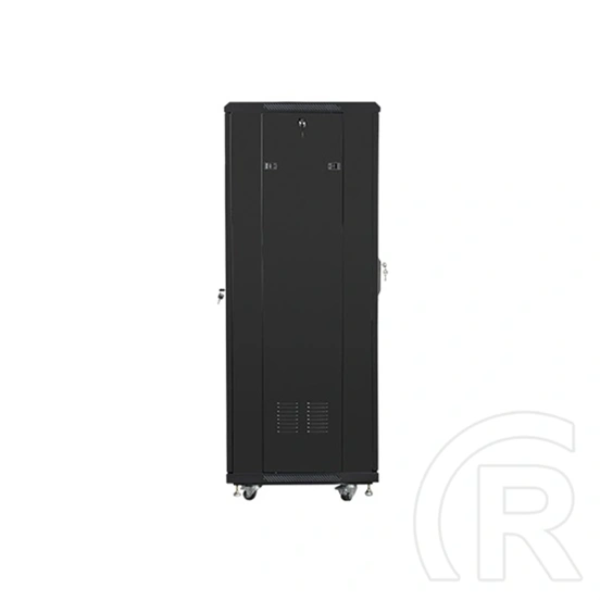 Lanberg szabadon álló rackszekrény (19", 32U, 600x600, lapraszerelt, 520mm mély, fekete)
