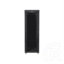Lanberg szabadon álló rackszekrény (19", 37U, 800x1000 mm, üvegajtó, lapraszerelt, LCD, fekete)