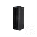 Lanberg szabadon álló rackszekrény (19", 37U, 800x1000 mm, üvegajtó, lapraszerelt, LCD, fekete)