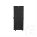 Lanberg szabadon álló rackszekrény (19", 37U, 800x1000 mm, üvegajtó, lapraszerelt, LCD, fekete)