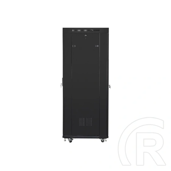 Lanberg szabadon álló rackszekrény (19", 37U, 800x1000 mm, üvegajtó, lapraszerelt, LCD, fekete)