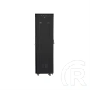 Lanberg szabadon álló rackszekrény (19", 42U, 600x600 mm, 520 mm mély, üvegajtó, lapraszerelt, LCD kijelző, fekete)