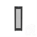 Lanberg szabadon álló rackszekrény (19", 47U, 800x1000 mm, perforált ajtó, lapraszerelt, LCD kijelző, fekete)