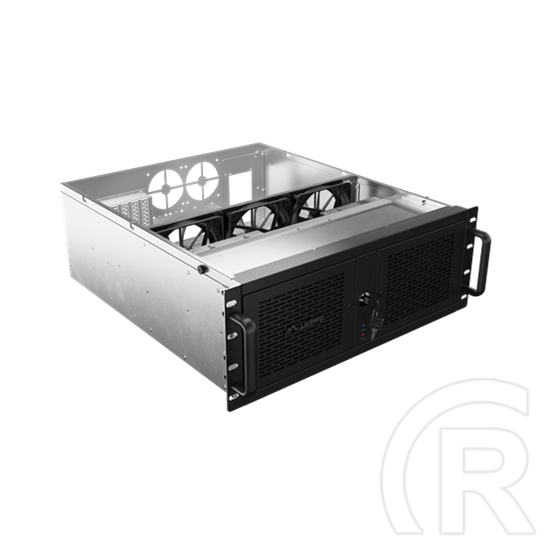 Lanberg szerver ház SC01-5204-12B (19", 4U, fekete)