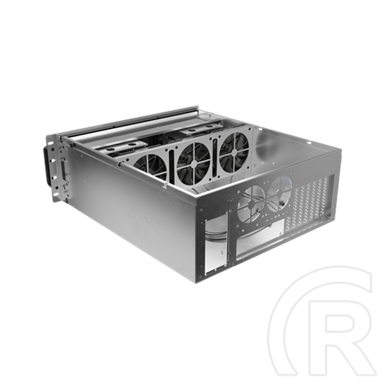 Lanberg szerver ház SC01-5204-12B (19", 4U, fekete)