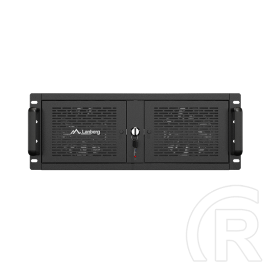 Lanberg szerver ház SC01-5204-12B (19", 4U, fekete)