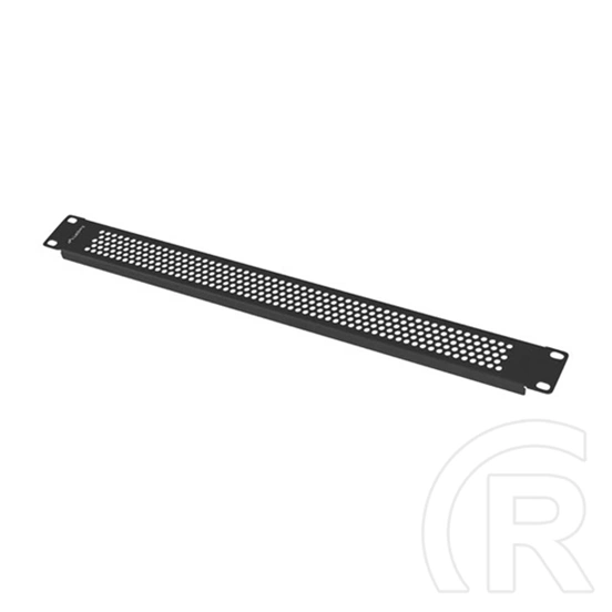 Lanberg takarópanel (19", 1U, perforált, acél, fekete)