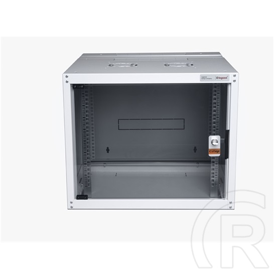 Legrand 19" 9U rack szekrény (495x600x600 mm, szürke, üvegajtós, egyrészes, max. 65 kg, készre szerelt)