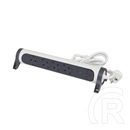 Legrand Elosztósor Premium 4x2P+F túlfeszültségvédő elosztó (4 aljzat, 1,5 m, fehér/fekete)