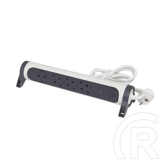 Legrand Elosztósor Premium 4x2P+F túlfeszültségvédő elosztó (4 aljzat, 1,5 m, fehér/fekete)