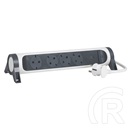 Legrand Elosztósor Premium 4x2P+F túlfeszültségvédő elosztó (4 aljzat, 1,5 m, fehér/fekete)