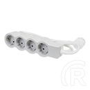 Legrand Elosztósor Standard 4x2P+F túlfeszültségvédő elosztó (4 aljzat, 3 m, fehér-szürke)