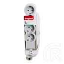 Legrand Elosztósor Standard 4x2P+F túlfeszültségvédő elosztó (4 aljzat, 3 m, fehér-szürke)